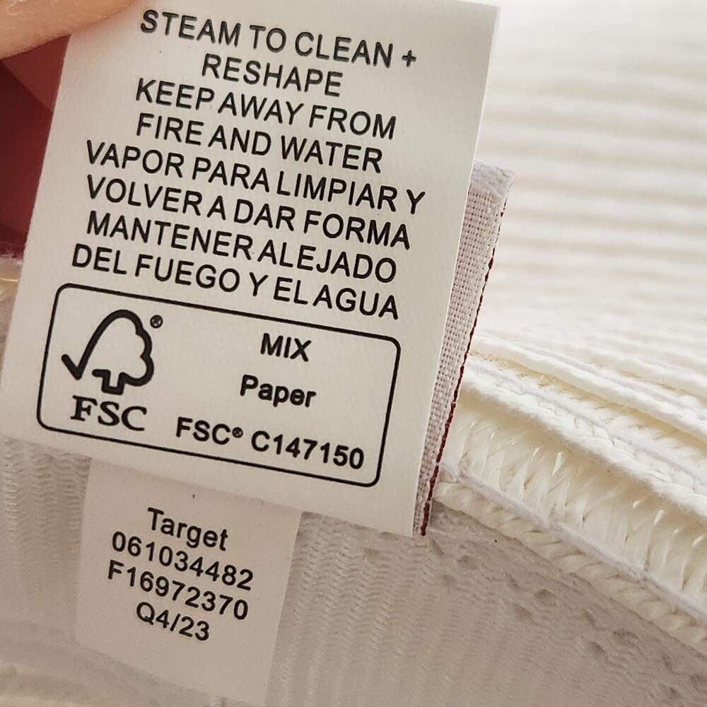 NWOT Shade & Shore White Target Straw Hat Paper Wide Brim Beach Sun Summer - Picture 7 of 10